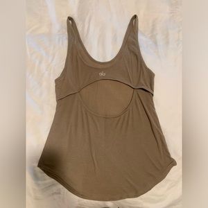 All Yoga tank with open back